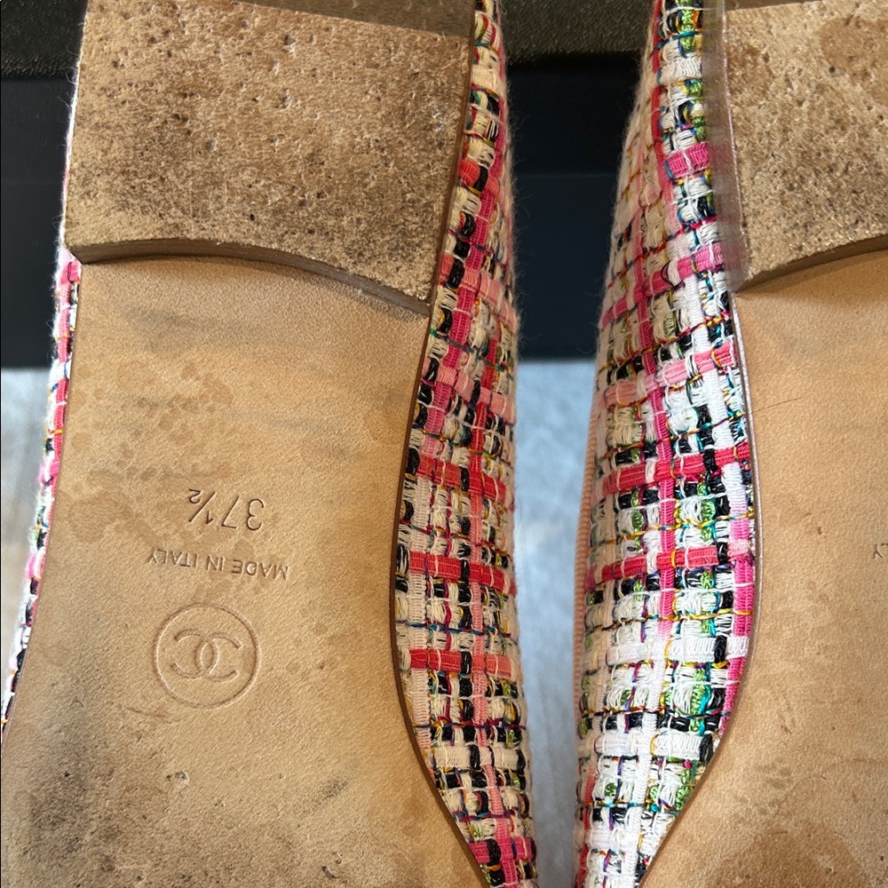 CHANEL Multicolor Tweed Ballerina Flats - Picture 10 of 14